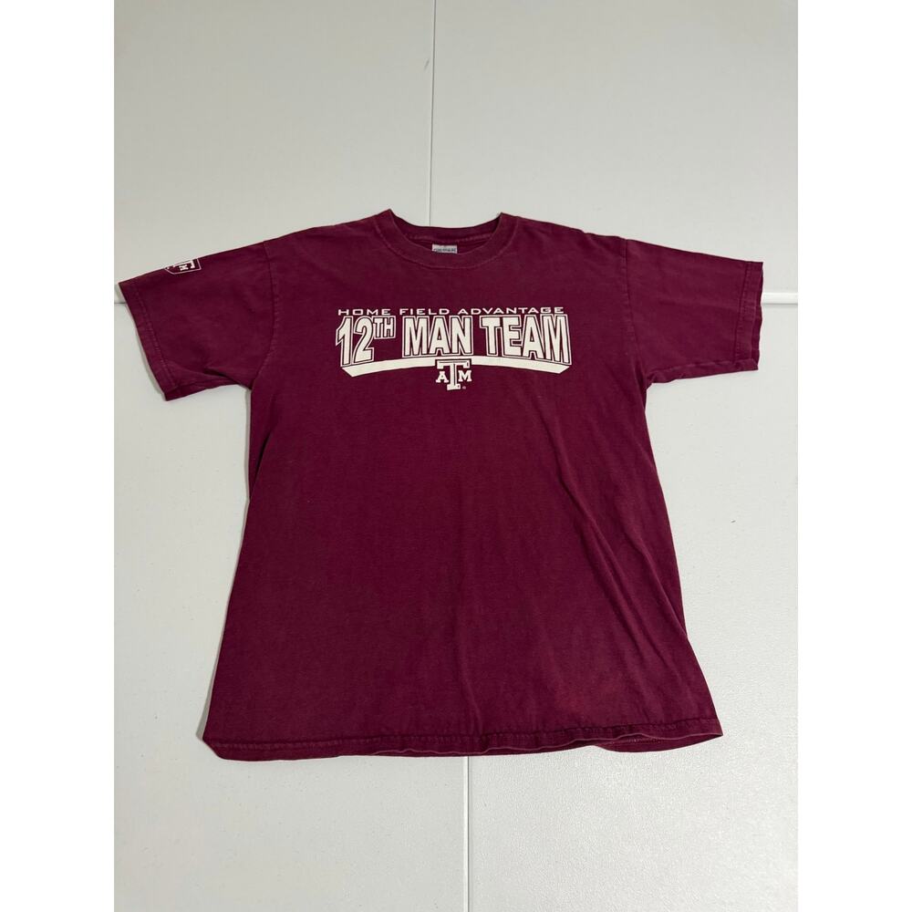 Texas A&M Aggies 12th Man Team Home Field Advantage Tee Size M